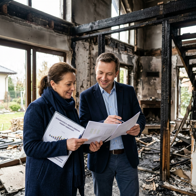 Po pożarze lub zalaniu